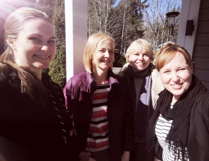 Vois-tutkimushankkeen tutkijat Elina Weiste, Camilla Lindholm, Melisa Stevanovic ja Taina Valkeapää